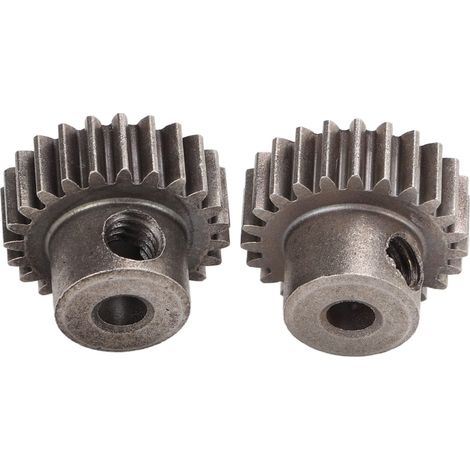 Ensemble de pignons moteur à pignon en RC pour voiture HSP 94107 94111 94123 94170 1 et 10 23T 2 pièces Métal (1/5)