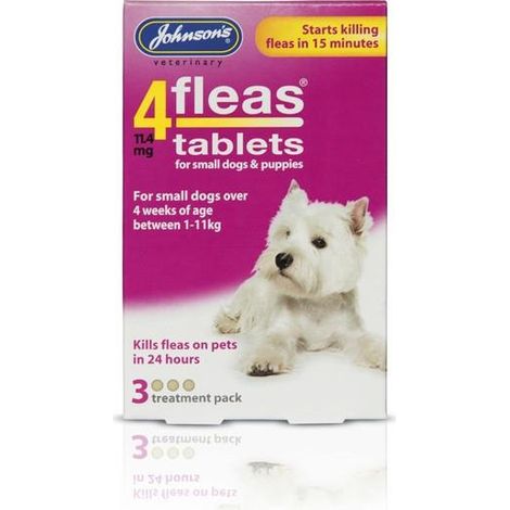 JVP 4 Fleas Puppy Flea Tablets (3Tabs) PK6 - 2077 (1/2)