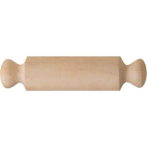 Trade Shop - MATTARELLO IN LEGNO STENDE PASTA DOLCI UTENSILE CUCINE LUNGHEZ 35CM -