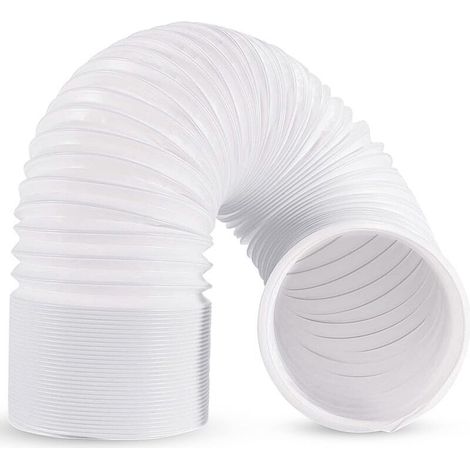 Tuyau Climatiseur Mobile 2m, Tuyau d'évacuation Climatiseur de Diamètre et 200cm de Longueur, Rallonge Gaine Climatiseur Mobile en Matièrè PP
