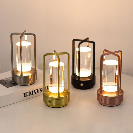Lampe de bureau à chargement tactile Cross LED Bar Salle à manger Lumière Camping extérieur Hôtel Chevet Veilleuse (1/4)