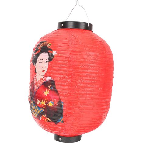 Japonaise PVC Imperméable Rouge Suspendue pour Décoration (1/5)