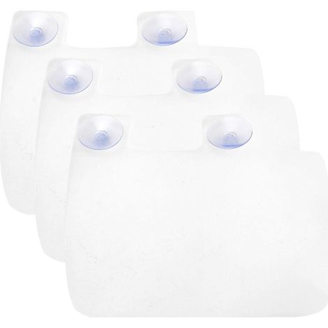 Silicone Water Splash Guard with Suction Cups for Kitchen and Bathroom Sink (Clear) (1/5)