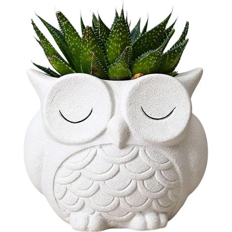 Blumentopf Skulptur Spezifikationen der Miniatur Eule