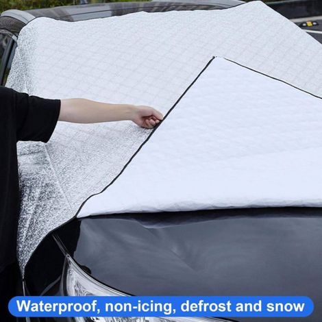Couverture Pare-Brise Voiture, Bâche Pare Brise Protection Magnétique Couverture Repliable, Universelle pour Voiture Anti Givre (1/5)