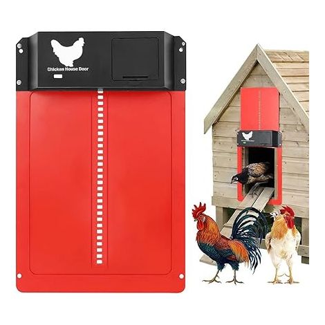 Automatic Chicken Coop Door, Solar Automatic Chicken Coop Door, Automatic Chicken Coop Door Battery, Automatic Chicken Coop Door for Chicken Ducks Automatic Battery Chicken Coop Door, Automatic Chick (1/5)