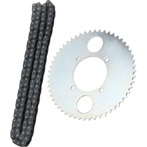 T8F 54-Zahn-Kettenrad hinten mit 116-gliedriger Kette, Getriebesatz für 47-cm³- und 49-cm³-Zweitaktmotoren (1/5)