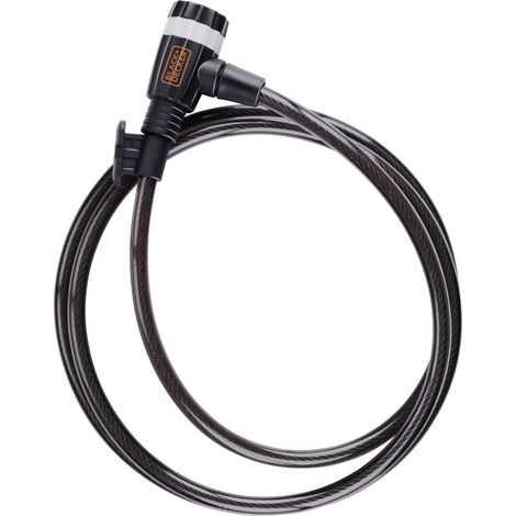 BLACK+DECKER Antivol de vélo Noir H22xl3xL16.5cm (1/4)