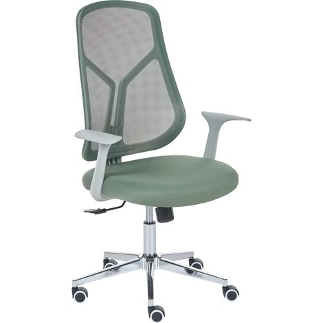 Sedia da ufficio con base girevole in rete per l'ufficio domestico verde Nuviner (1/5)