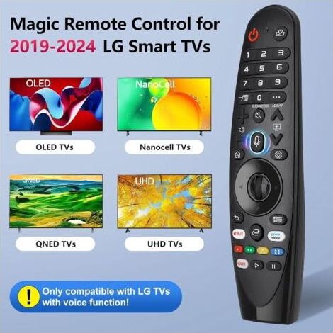 Telecommande pour LG-Smart-TV,Universelle pour Télécommande Magic AKB75855501 MR19BA MR20GA MR21GA MR22GA MR23GA,avec Pointeur et Fonction Vocale (1/5)