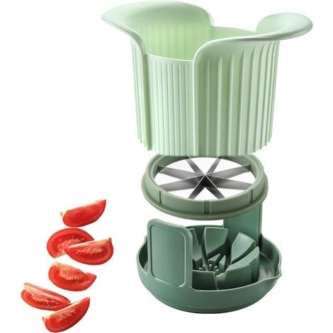 Peladores，Cortador de frutas，Cortador de frutas，Cortador de frutas portátil，Vaso para picar frutas，Vaso para frutas y verduras (1/2)