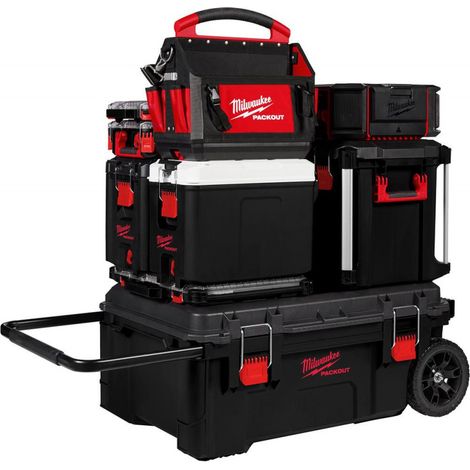 Milwaukee Packout Cassa Roulante Robusta 67 cm con Ruote da 23 cm
