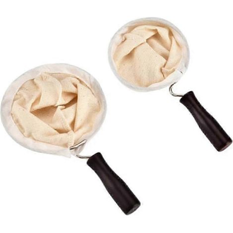 Sac filtre à café réutilisable avec poignée en acier inoxydable, passoire en tissu, cafetière à filtre, filtre à thé, accessoires pour infusion manuelle, filtre à thé C (1/5)
