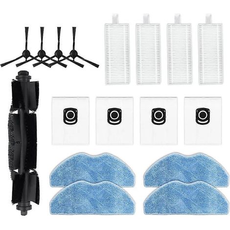 Ersatz-HEPA-Filter, Wischmopp und Staubbeutel für den Rowenta Tefal X-Plorer Serie 75 S+ RG8597W Saugroboter