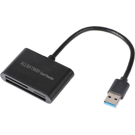 Câble de données USB Compact Flash 3 en 1, ports USB 3.0, lecteur de cartes SD/microSD/TF
