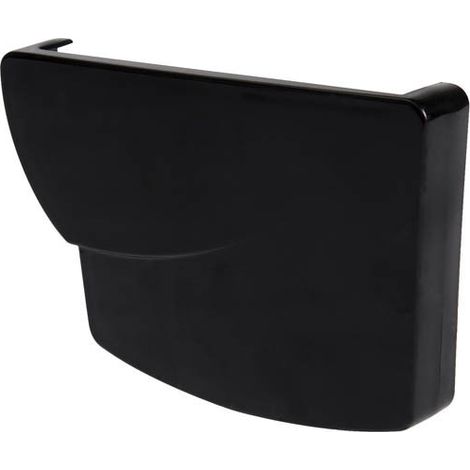 Nicoll – Raccord gouttière PVC droit à coller – Modèle Ovation 38 – Couleur noir – Pour fermeture de gouttière