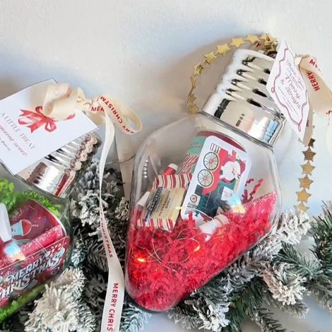 Bulbe De Noël - Contenant Transparent En Acrylique Avec Couvercle À Vis - Décoration Arbre De Noël DIY - Jarre De Rangement Pour Bonbons Ou Petits Cadeaux - 1 Pièce (1/5)