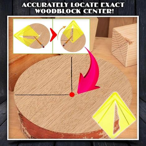Outil de menuiserie pour centrer un cercle en plastique - Outil de centrage pour le travail du bois (1/5)