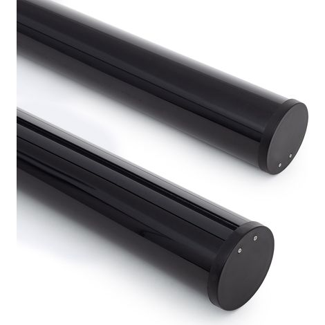 Perfil Aluminio Colgante Redondo 2m para Tira LED hasta 22 mm Negro 2 m Negro traslúcido (1/5)