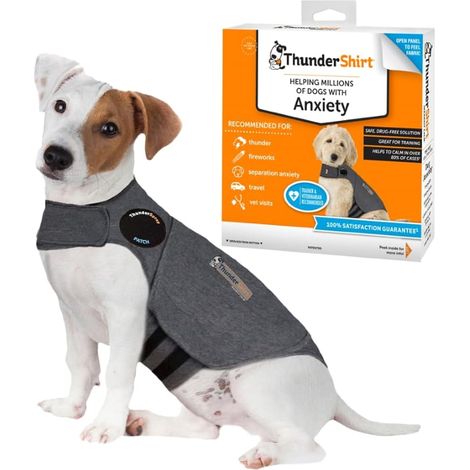 Thundershirt Cappottino Calmante per Cani Taglia S Riduce Ansia e Stress da Rumori Forti, Ansia da Separazione, Viaggi e Comportamenti Stressanti (1/5)