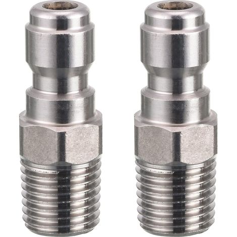 Raccord pour nettoyeur haute pression, fiche rapide 1/4, connecteur mâle NPT, filetage extérieur 5000 PSI (un) (1/5)