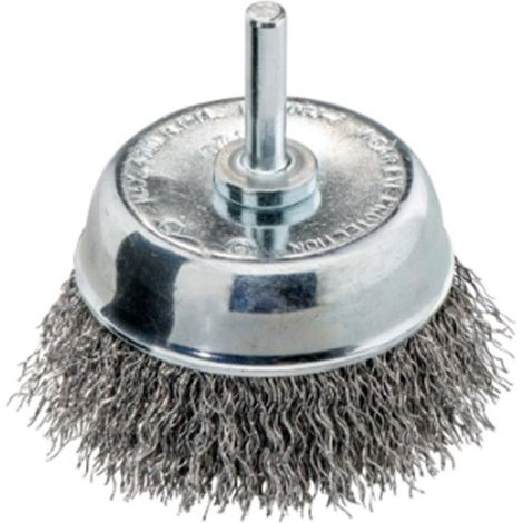 Cepillo de copa 75x0,30 mm/ 6 mm, acero ondulado (630552000)