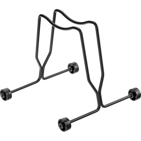 Stand portabici con rotelle a 1 posto, ingresso ruota 6 cm, compatibile con freni a disco (1/3)
