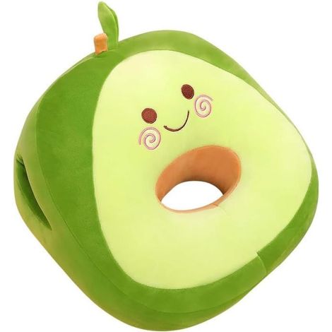 Avocadogrünes Kissen, 35 cm, weich für ein Nickerchen am Mittag, Bürohockerkissen, Plüschkissen, Heizkissen (1/5)