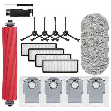 Accessoires pour balais-serpillères Roborock Qrevo Pro/Qrevo MaxV/Qrevo S/Qrevo Plus : filtre HEPA, brosse principale, sac à poussière et autres pièces détachées. (1/5)