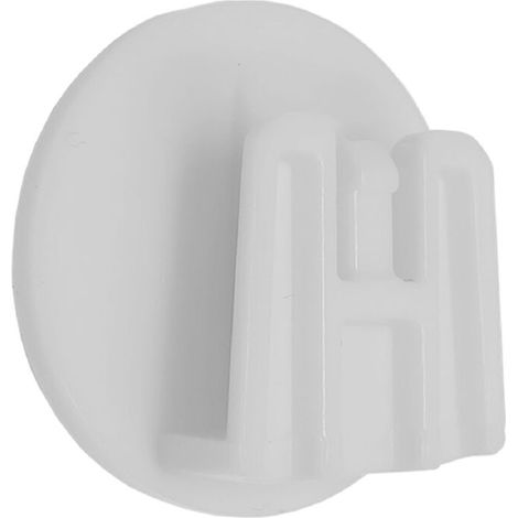 Clip per Telepedaggio Sistema di Fissaggio Removibile, Round, 3 cm - Colore: BIANCO - Confezione: 2 PEZZI