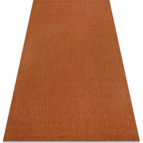 Carpet FLAT 48663/120 SISAL - terracotta PLAIN orange 120x170 cm