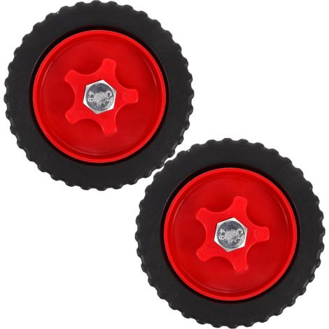 2pièces Lot de Roues Auxiliaires pour Tondeuse à Gazon Roulettes de Support Installation Facile pour Coupe-bordures et Entretien Jardin (1/5)