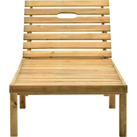Maison Exclusive - Lettino Prendisole da Giardino in Legno di Pino Impregnato