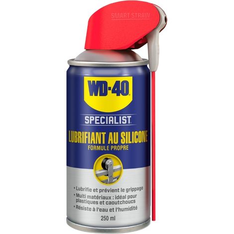 Wd40 Company – Lubrifiant au silicone 250 ml – Aérosol pour surfaces métalliques et plastiques – Résistant à l'eau et aux températures extrêmes