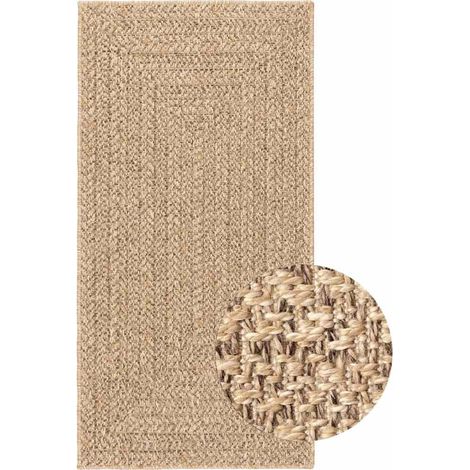 Tapis ZIZUR 100x200 cm aspect de jute intérieur et extérieur CFW10509