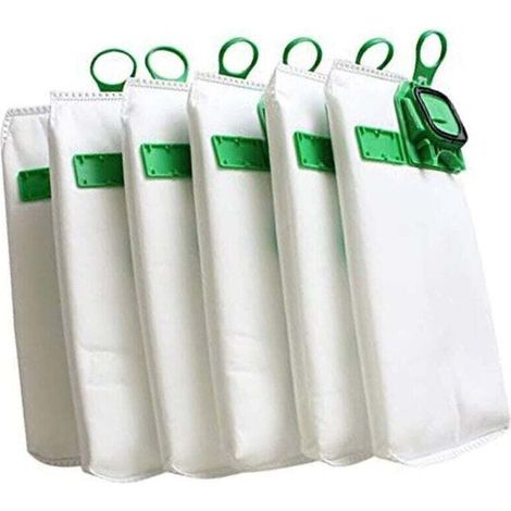 6 sacs à poussière, adaptés au pour aspirateur Vorwerk VK140 VK150 FP140 kobold (1/4)