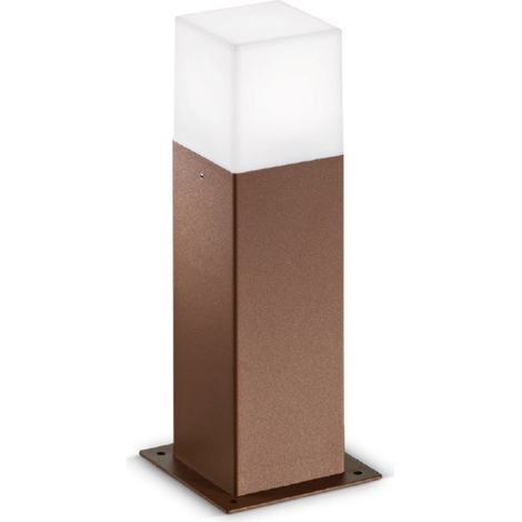 Lampioncino alluminio gea led aditi ges421 led lampada terra ruggine classico esterni 30cm e27 ip44