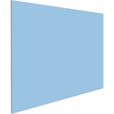 Tableau blanc sans cadre - 100x150 cm - Bleu bébé