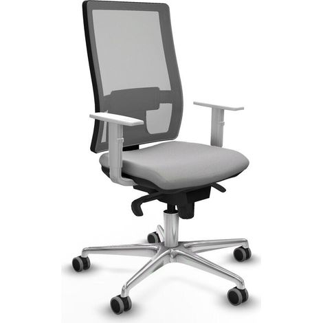 Piqueras y Crespo Horna Chaise de bureau gris clair ergonomique (1/3)