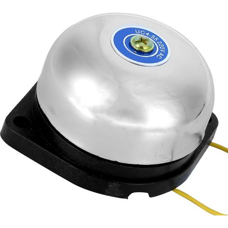Sonnette électrique en acier inoxydable de 5 cm (2 po), type à frappe intérieure, sans étincelles, 220 V, 5 W, pour signal sonore. (1/5)