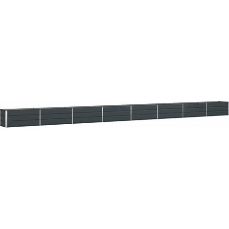 Planter Anthracite 770 x 50 x 45 cm Galvanised Steel vidaXL