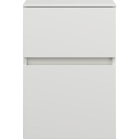 burgbad Lin20 mueble bajo lavabo, 2 extraíbles, 400x357x580mm,