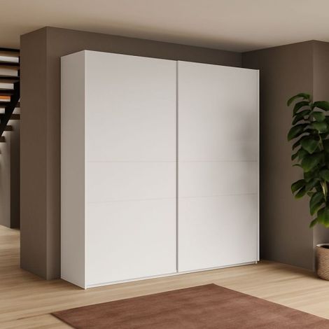 Armadio Swing 2 ante scorrevoli colore bianco opaco 257x55x230H cm.