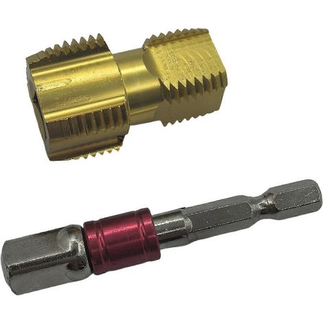 Robinet professionnel pour tuyau d'eau de 1/2 ou 3/4 pouce avec filetage interne. Compatible avec une performance durable. Ouvre-taraud conique pour tuyau à filetage conique. (1/5)