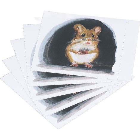 20 stickers muraux réalistes en forme de trous de souris, mignons, pour plinthes, meubles, cuisine, décoration intérieure, type 1 (1/5)