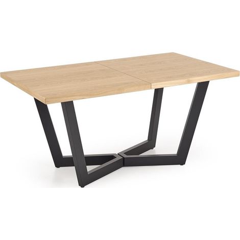 Mesa Houston 1966, Si, 77x90x160cm, Alargamiento, Chapa de madera natural, Metal