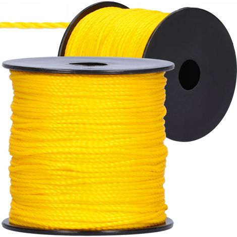 Corda per muratura 100 m x 2 mm gialla
