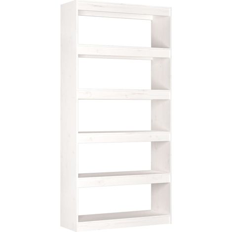 Maison Exclusive - Bücherregal/Raumteiler Weiß 80x30x167,4 cm Mas