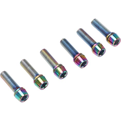 Vis de porte-bidon en acier M5x23mm, boulons multicolores pour fixation d'embouts de guidon (1/5)