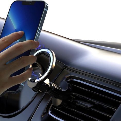 Soporte magnético para teléfono de coche, soporte ajustable para rejilla de ventilación, compatible con el soporte magnético MagSafe, compatible con iPhone 12 y 13. (1/5)
